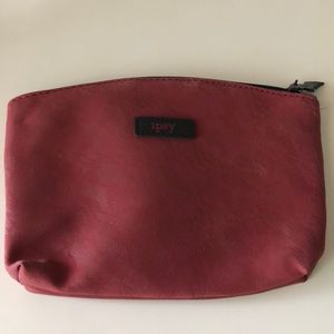 Red cosmetic bag